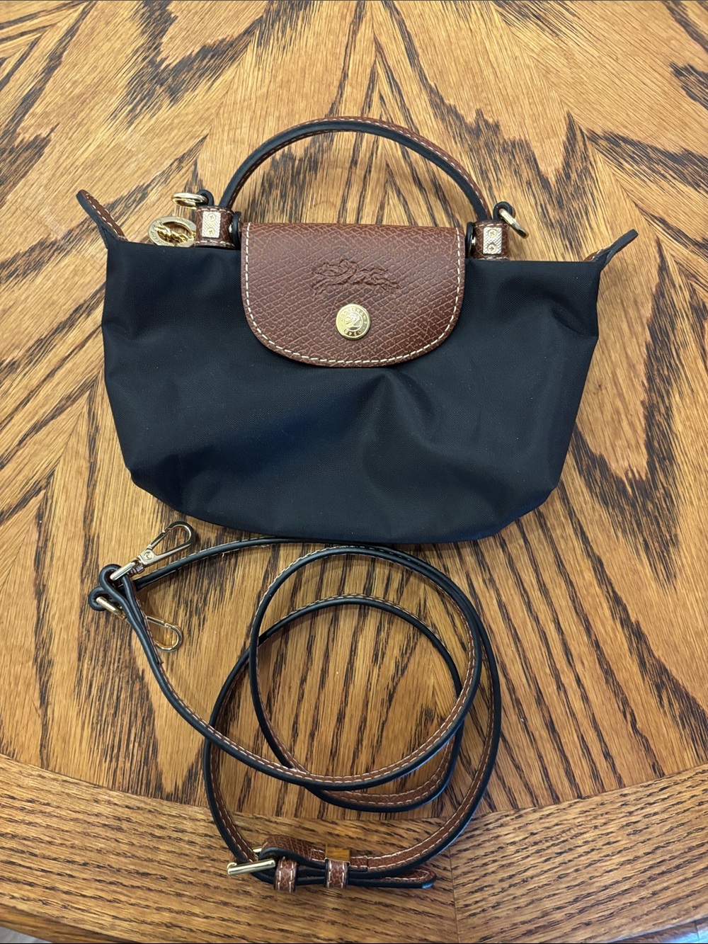 Longchamp Le Pliage Mini in Black